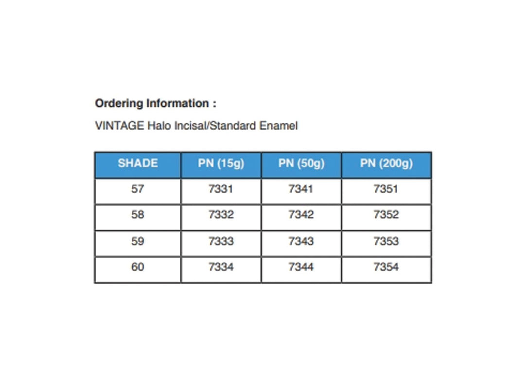 Halo Incisal Powder 50g