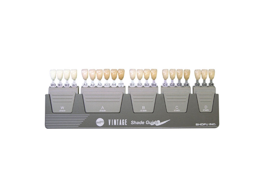 Shade Guide Sticker Vintage Shade Guide – SHOFU Lab USA